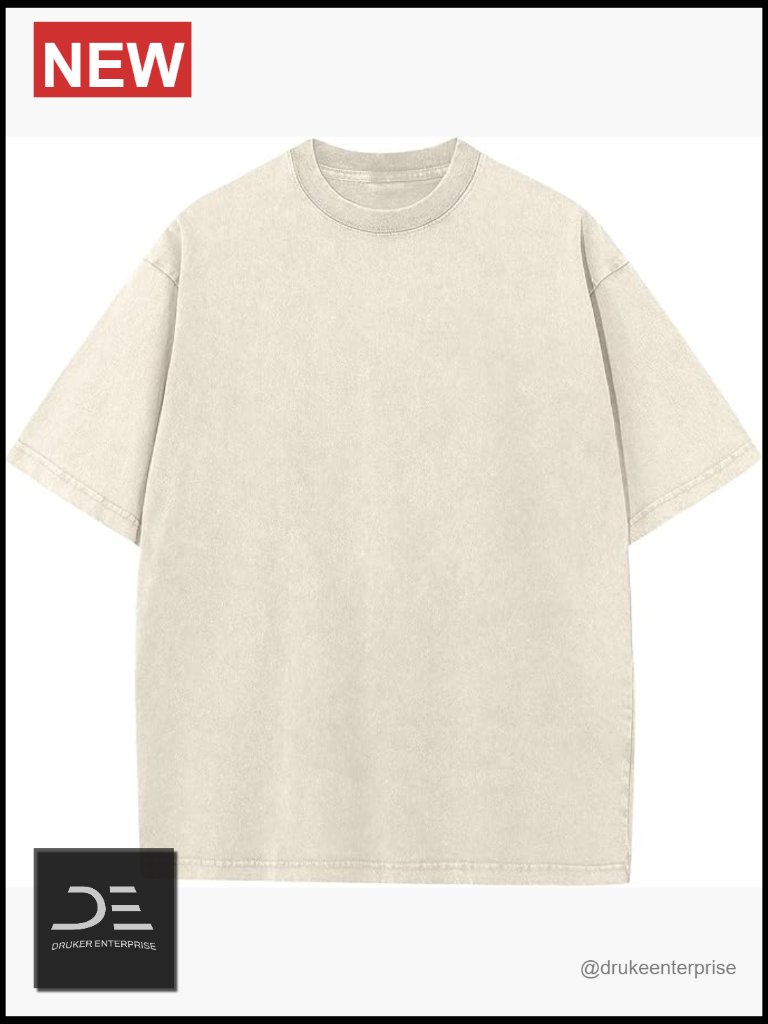 Oversized Cotton T-Shirt Short Sleeve Loose Fit Unisex Casual Tee Top